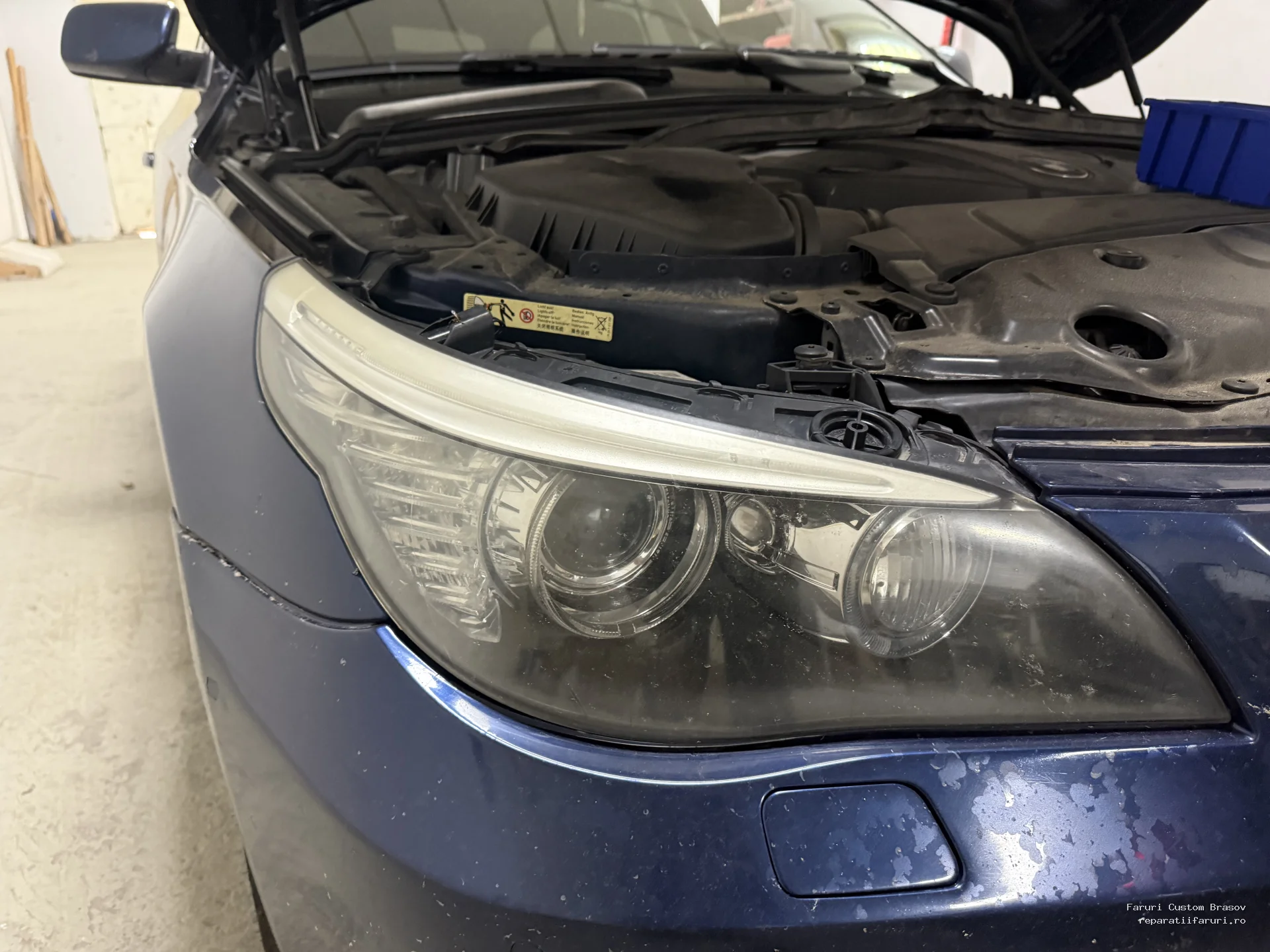 Angel eyes Cotton BMW E60 facelift - Faruri Custom Brașov