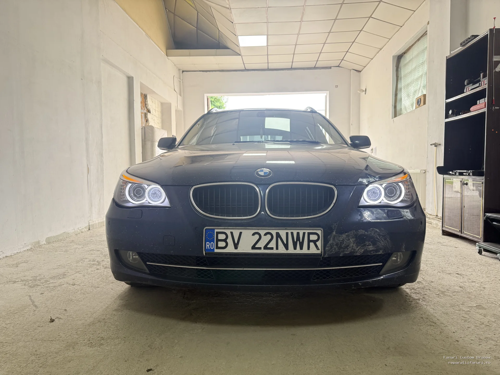 Angel eyes Cotton BMW E60 facelift - Faruri Custom Brașov Angel eyes Cotton BMW E60 facelift - Faruri Custom Brașov