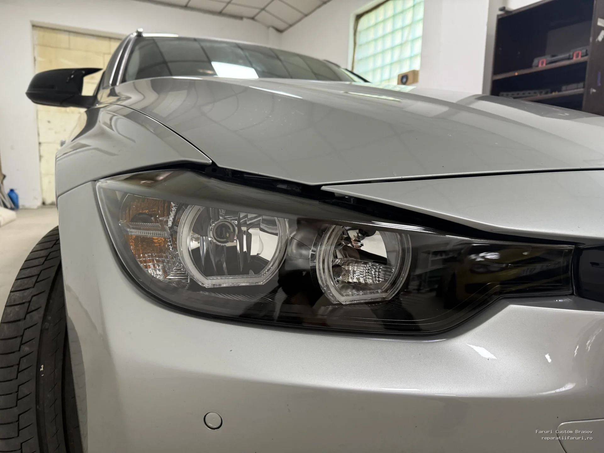 Angel eyes DTM BMW F30 nonfacelift halogen - Faruri Custom Brașov