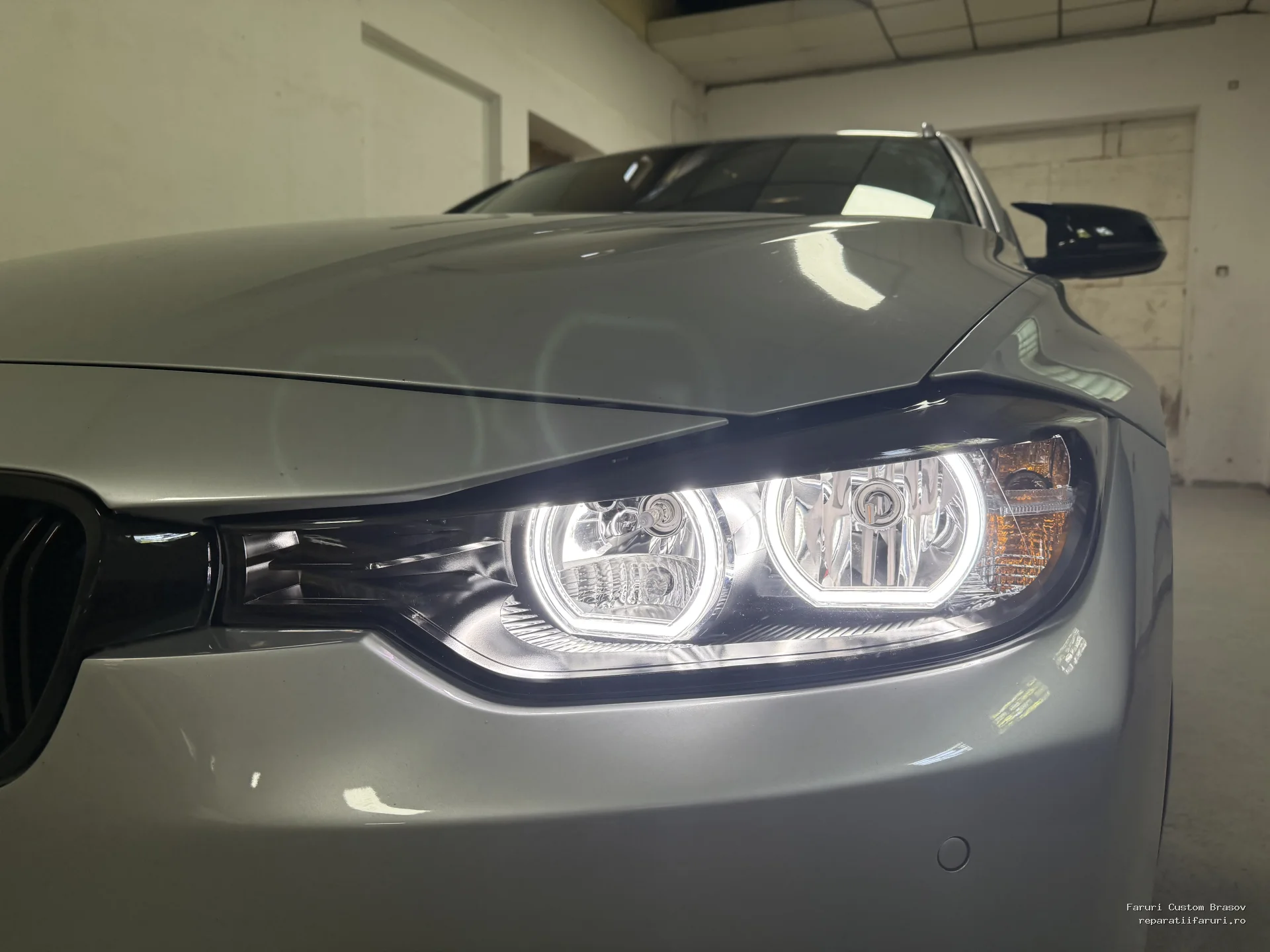 Angel eyes DTM BMW F30 nonfacelift halogen - Faruri Custom Brașov
