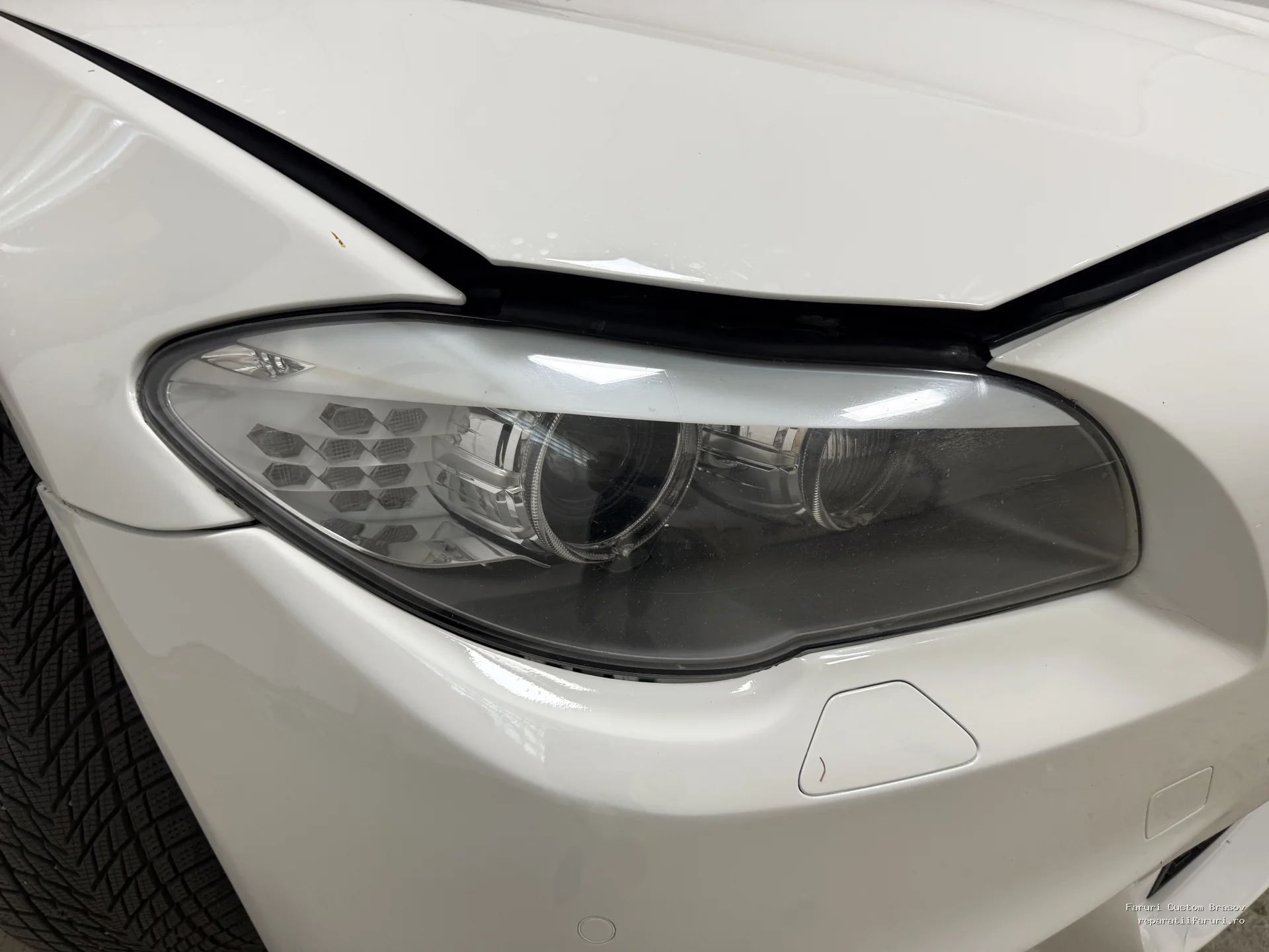 Conversie faruri de UK BMW F10 - Faruri Custom Brașov