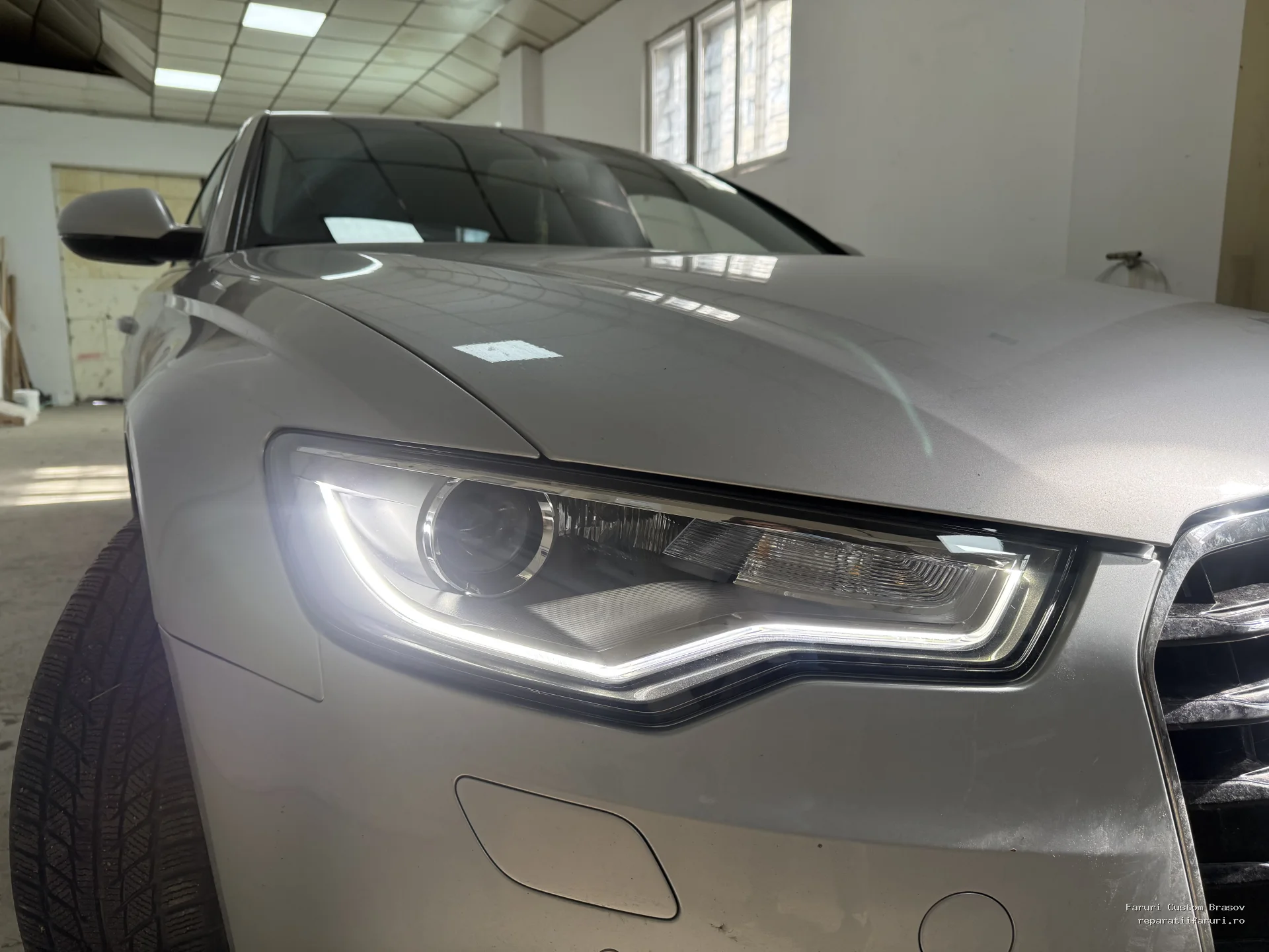 Inlocuire sticle + lumini de zi Audi A6C7 nonfacelift - Faruri Custom Brașov