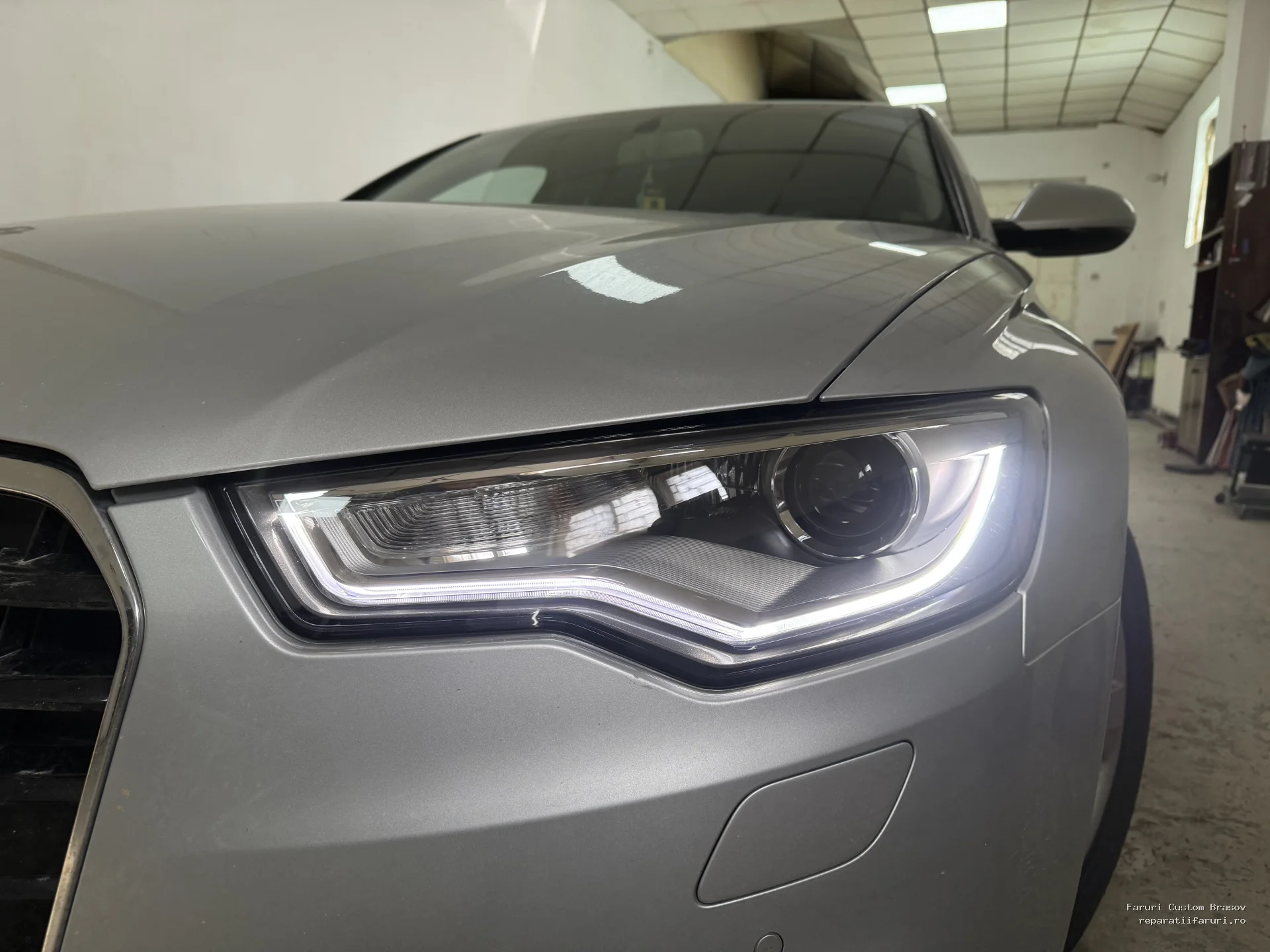 Inlocuire sticle + lumini de zi Audi A6C7 nonfacelift - Faruri Custom Brașov
