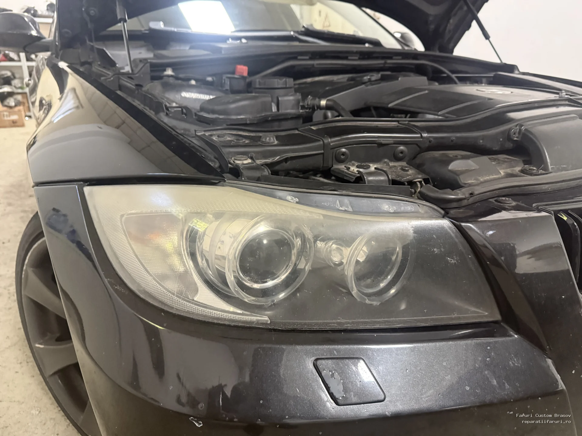 Sticle noi + Lupe noi BMW E90 non facelift - Faruri Custom Brașov