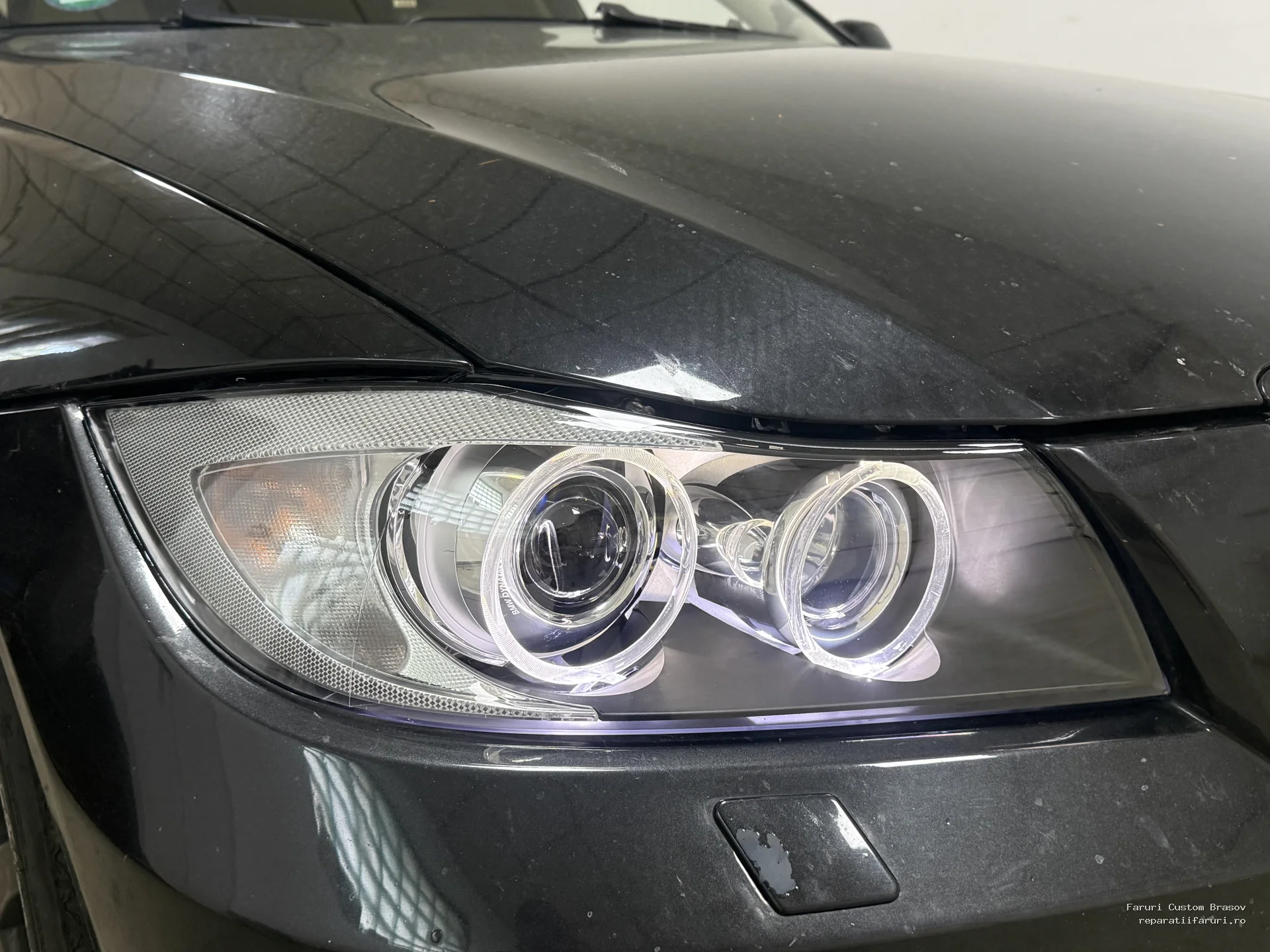Sticle noi + Lupe noi BMW E90 non facelift - Faruri Custom Brașov